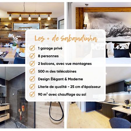 Elegant Et Moderne Avec Vue Montagne Au Coeur De Paradiski - Garage - 8Pers - 90M2 - Sabaudinha ラ・プラーニュ エクステリア 写真